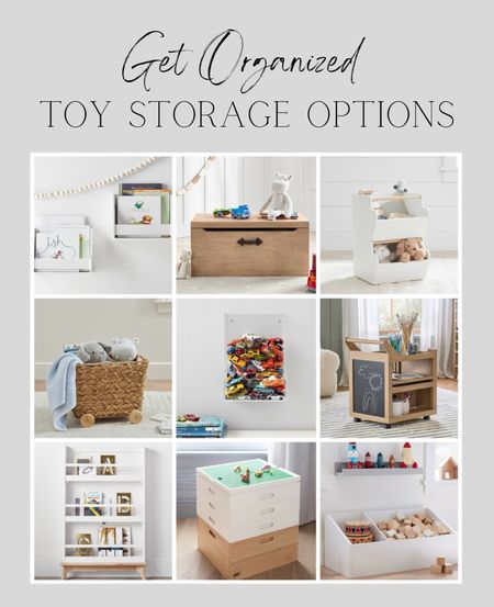 Get Organized | For anyone else who is on a mission to get organized, these are functional yet adorable options for some toy storage.  I want to buy that art cart so badly!  

#LTKfamily #LTKkids #LTKhome