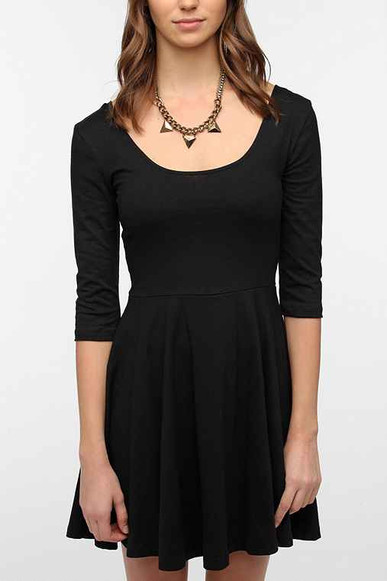 Click for more info about Sparkle & Fade 3/4 Sleeve Knit Skater Dress