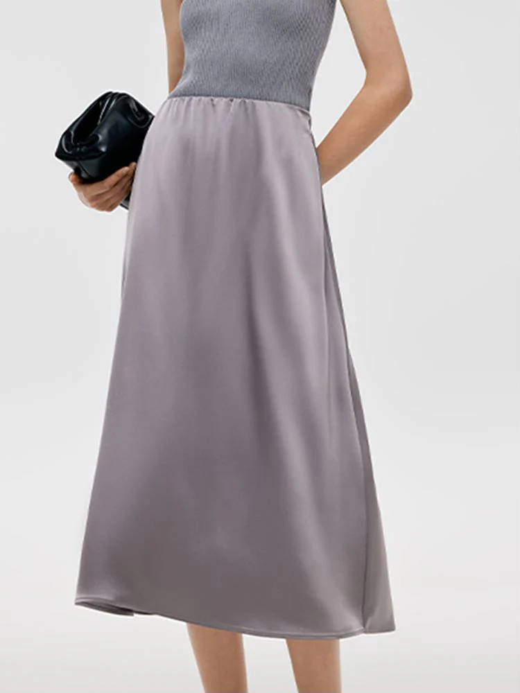 Acetate Flowy Women Skirt | GOELIA