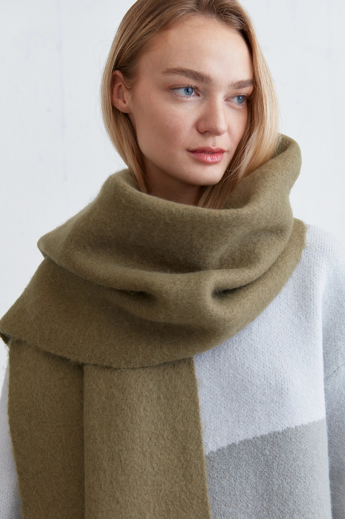 ALPACA SCARF WITH TASSELS | OAK + FORT