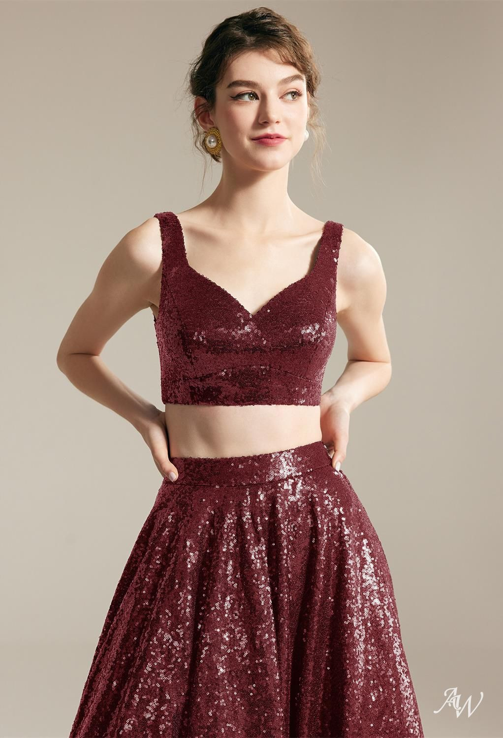 AW Mareato Dress & Scarf | AW Bridal