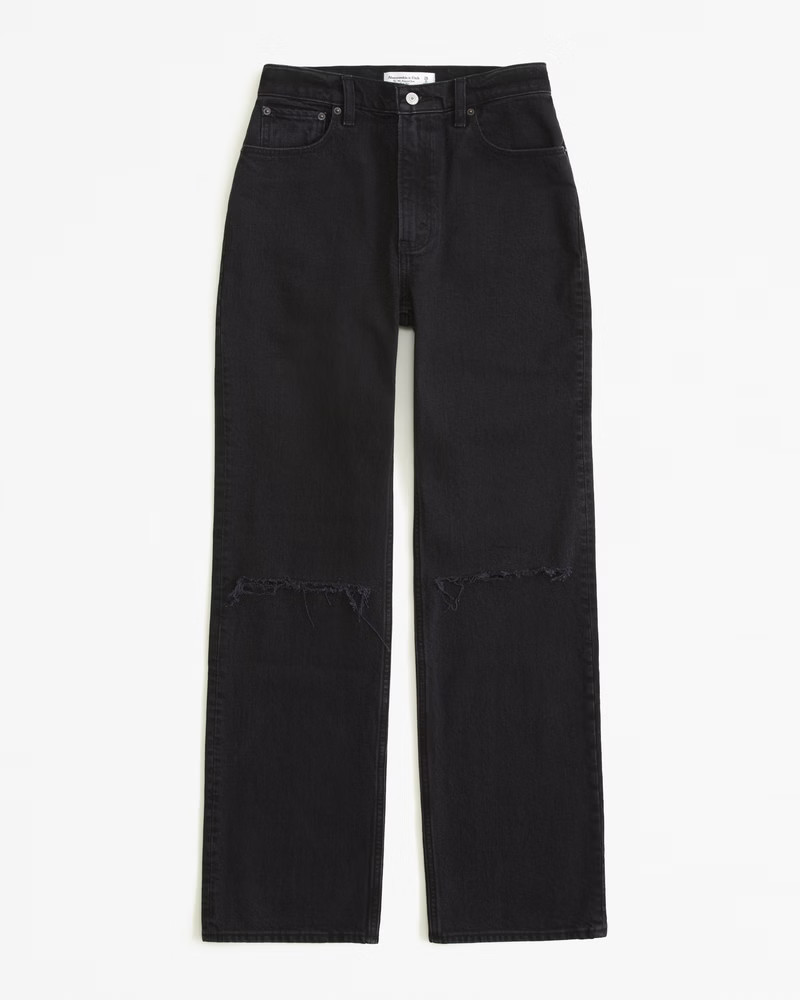 Women's Curve Love High Rise 90s Relaxed Jean | Women's Bottoms | Abercrombie.com | Abercrombie & Fitch (US)