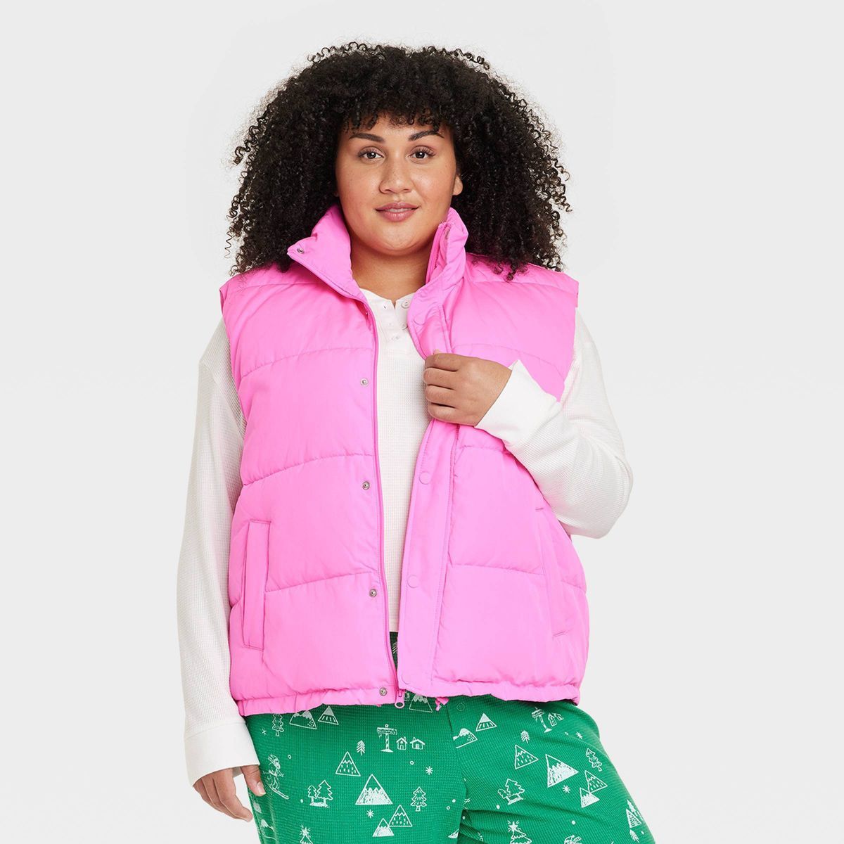 Women's Matching Family Puffer Vest - Wondershop™ Pink | Target