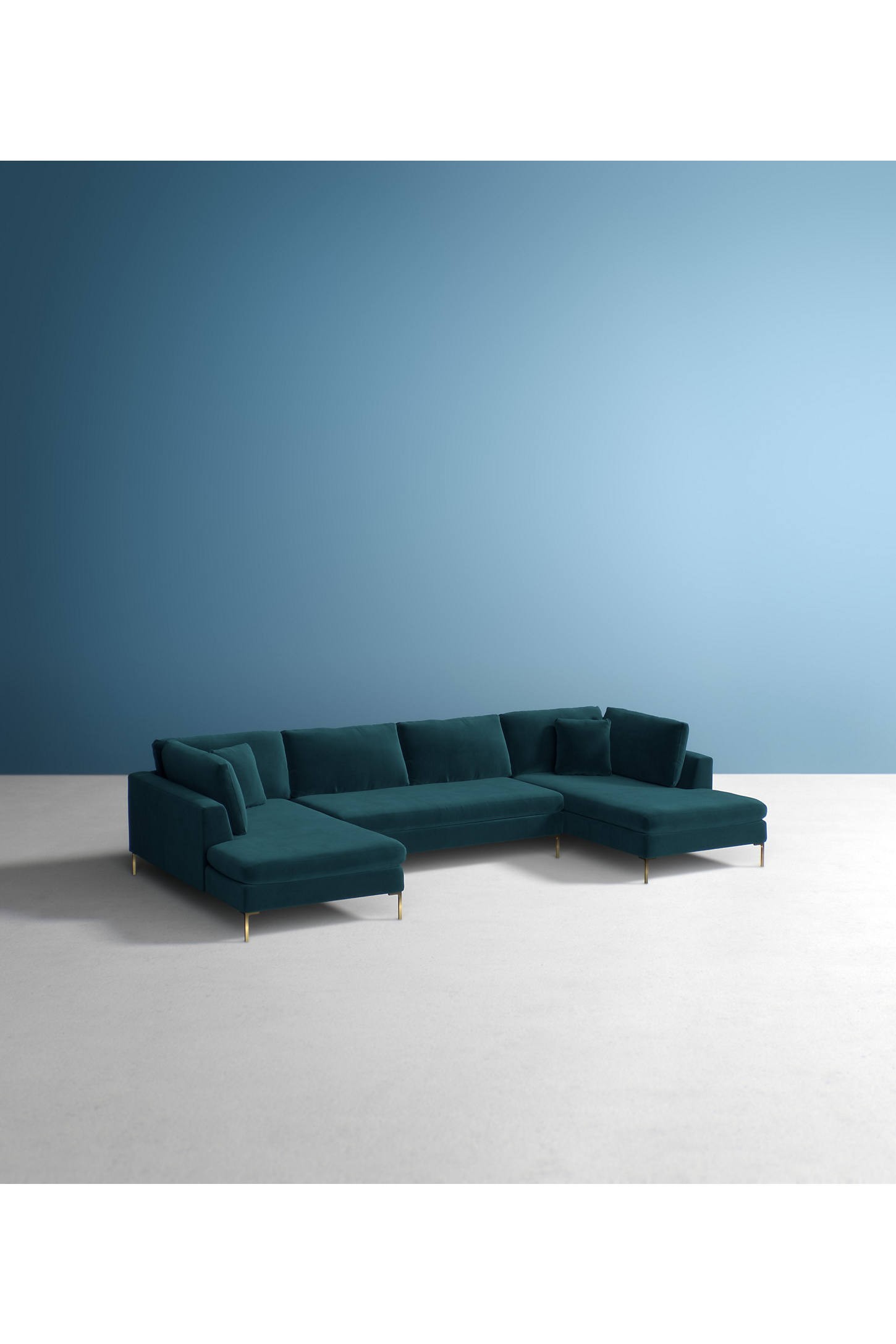 Edlyn Three-Piece U-Shaped Sectional | Anthropologie (US)