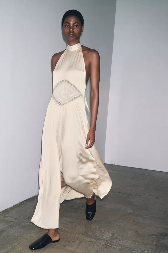 EMBROIDERED MIDI DRESS | Zara US