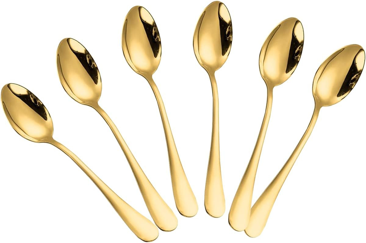 Wesdxc56 Demitasse Espresso Spoons, Mini Coffee Spoon, Stainless Steel Small Spoons for Dessert, ... | Amazon (US)