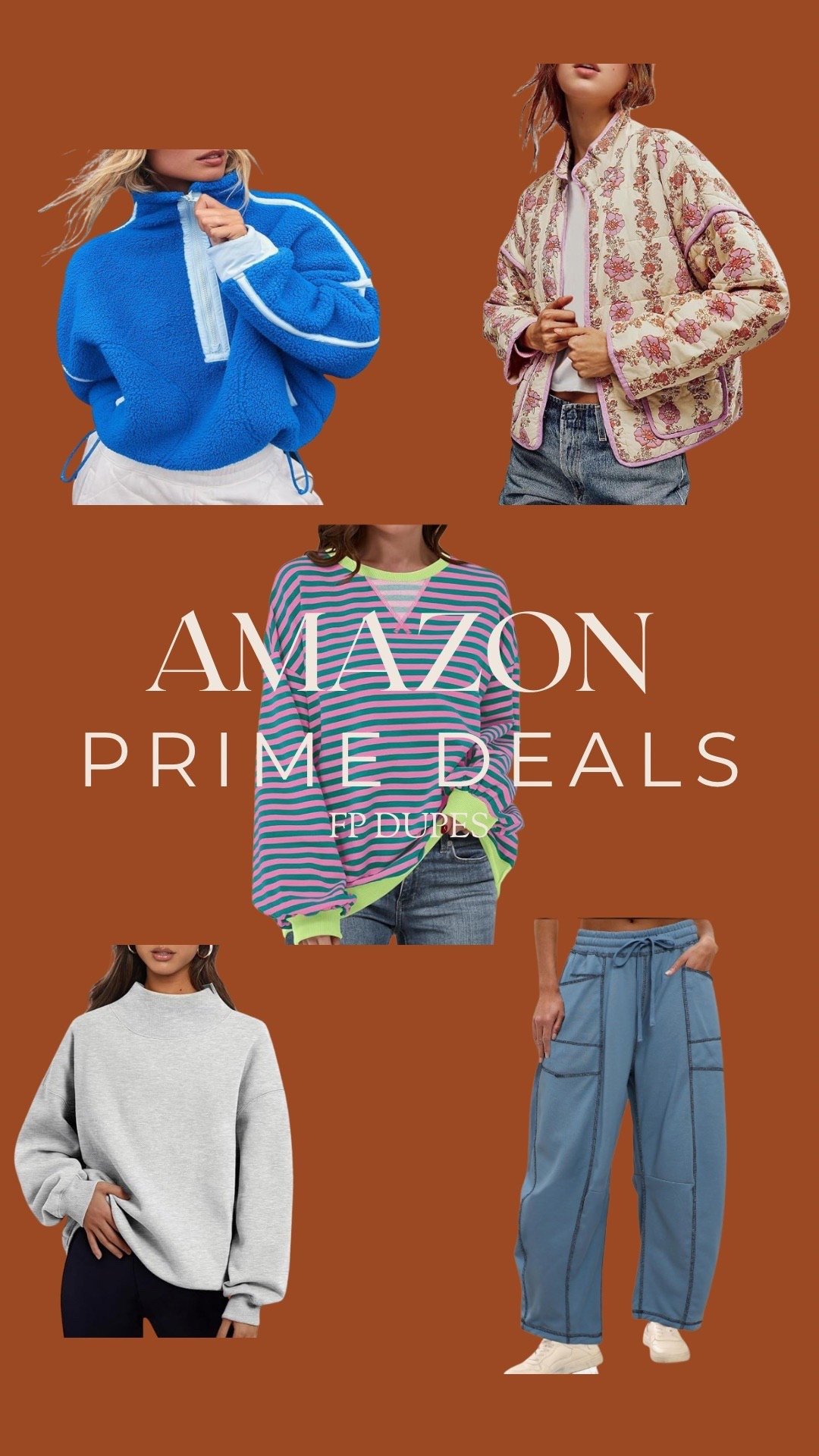 Amazon Prime Deals are here ✨ These FP dupes are giving the same vibe for a fraction of the price! Cozy pullovers, quilted jackets, and laid-back pants you’ll wear on repeat. 

#LTKSaleAlert #AmazonPrimeDeals #LTKunder50 #FreePeopleDupes #LTKFinds #AmazonFashion #LTKstyle

#LTKFindsUnder50 #LTKStyleTip #LTKSaleAlert