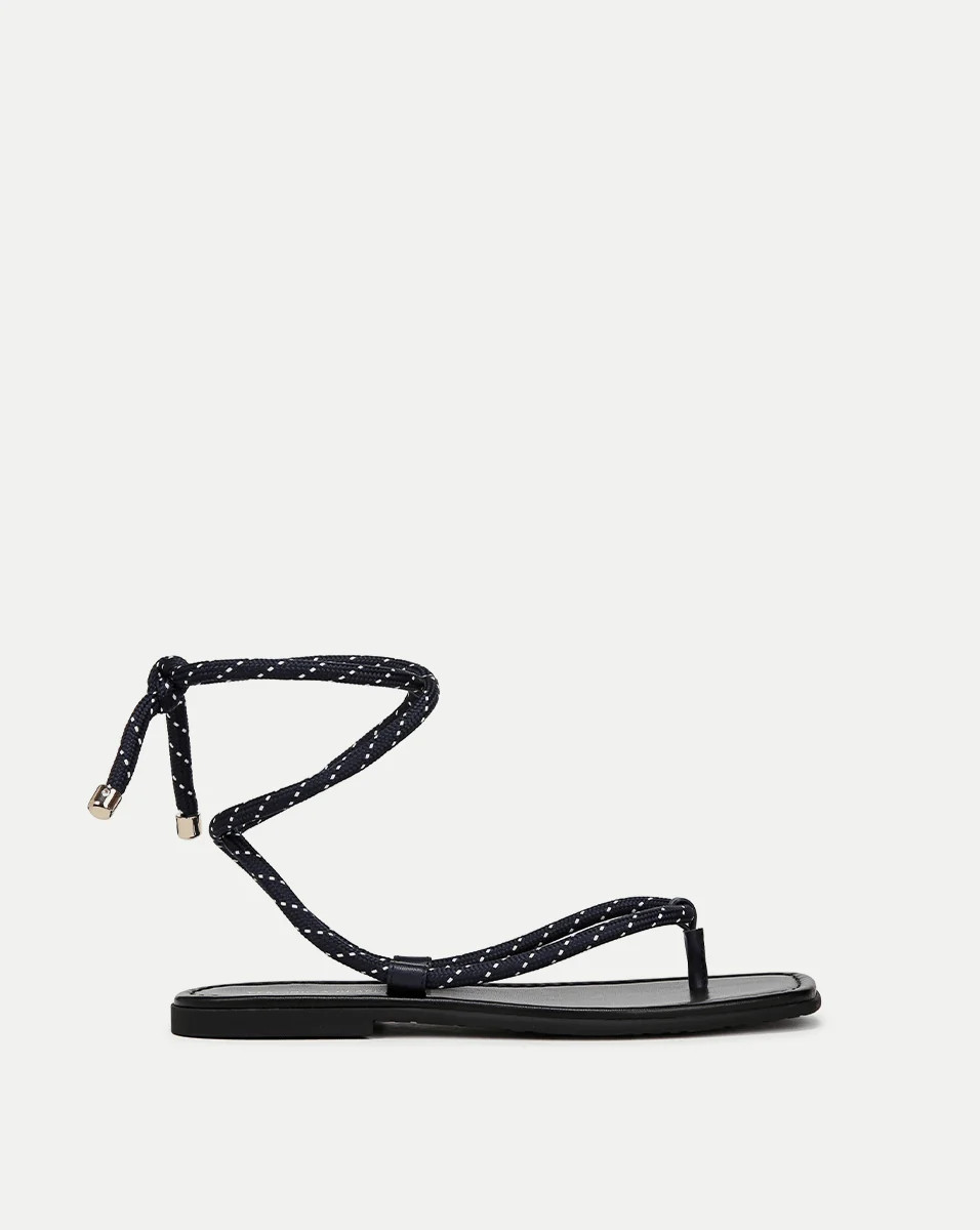 Carmina Wrap Sandal in Lime Multi | Veronica Beard | Veronica Beard