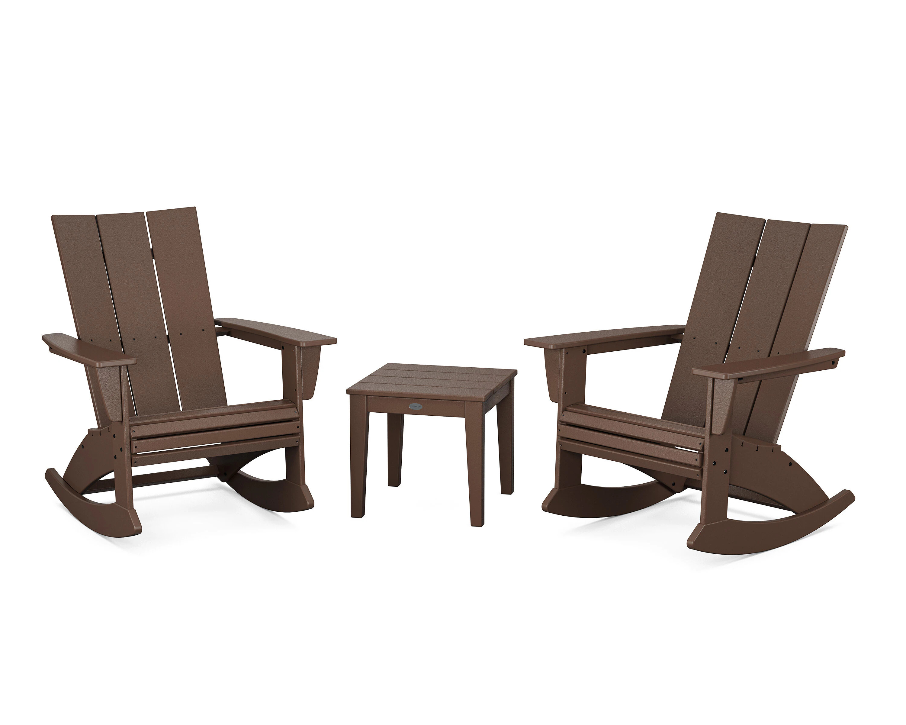 POLYWOOD Modern Adirondack 3 -Piece Patio Conversation Set one_size | PWS2205-1-MA | Lowe's