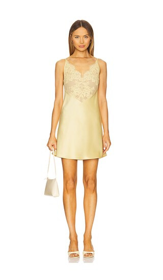 Polina Short Dress in Lemon | Revolve Clothing (Global)