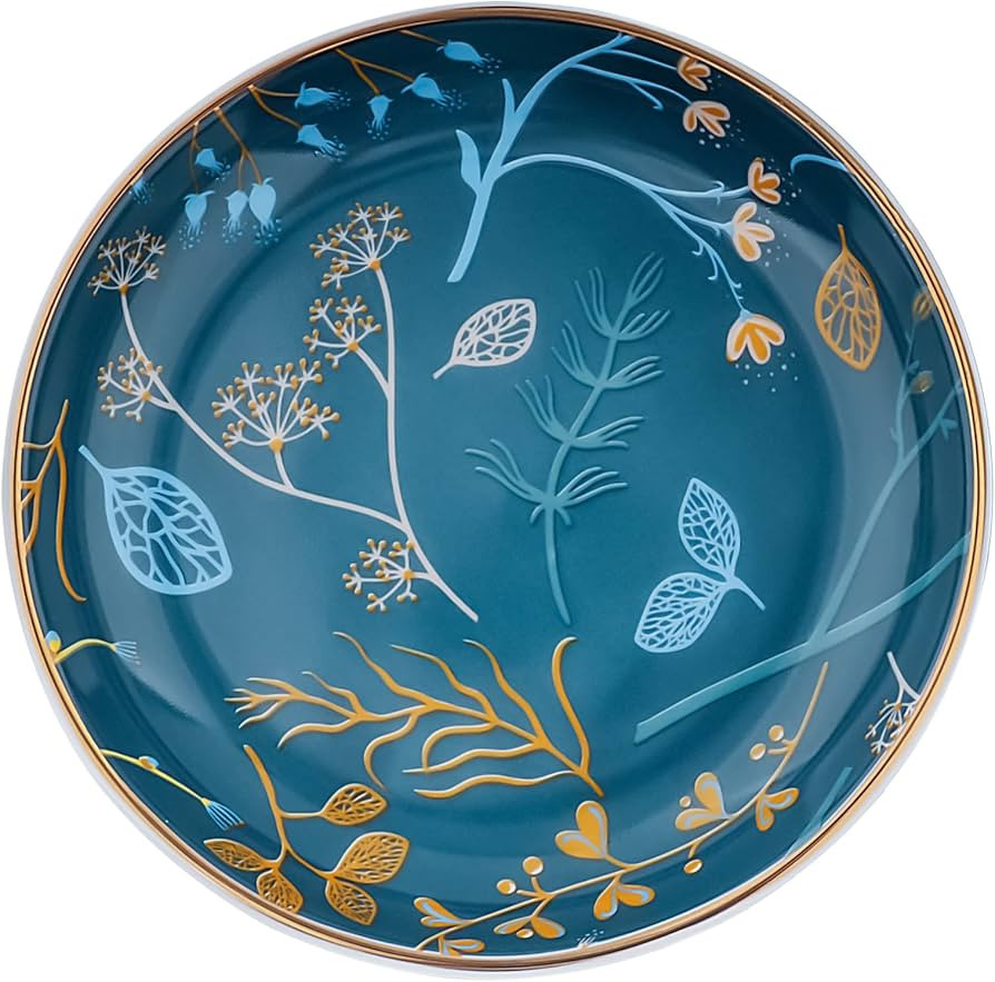 Jewelry Ring Dish Tray Boho Ceramic Decorative Trinket Dish Organizer for Rings Earrings Necklace... | Amazon (US)