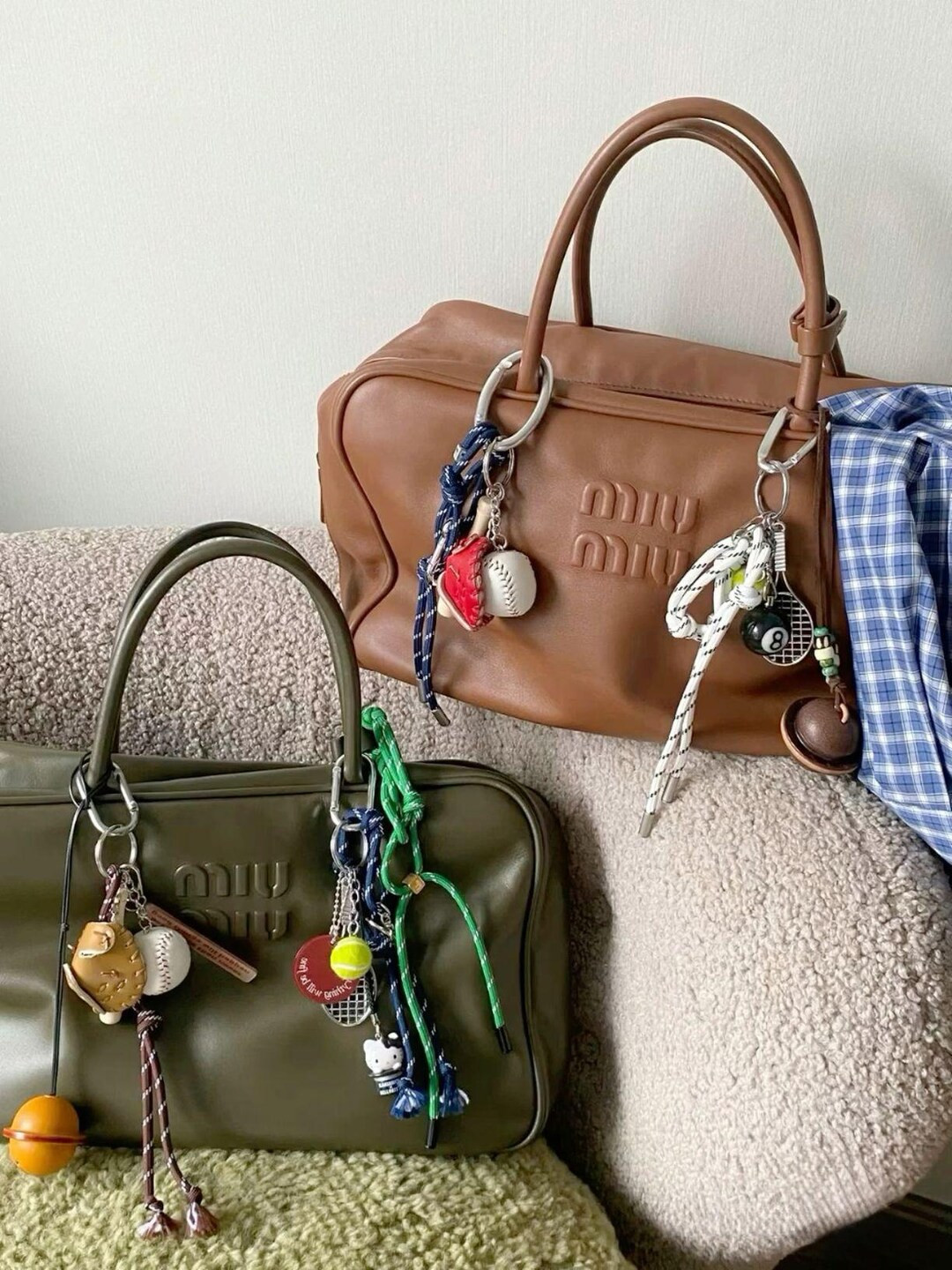 4 Sports-themed Keychain & Bag Charms Trendy Accessories for Your Bag or Keys - Etsy | Etsy (US)