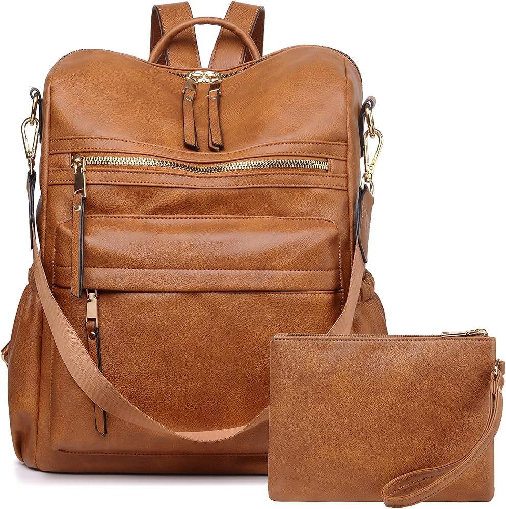 Dora & Liz Women Backpack Purse Fashion Leather Designer Ladies Convertible Travel College Shoulder  | Amazon (US)