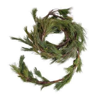 METROLINA GREENHOUSES 15 ft. Fresh Cut Live White Pine Garland (1-Pack) 4456 - The Home Depot | The Home Depot