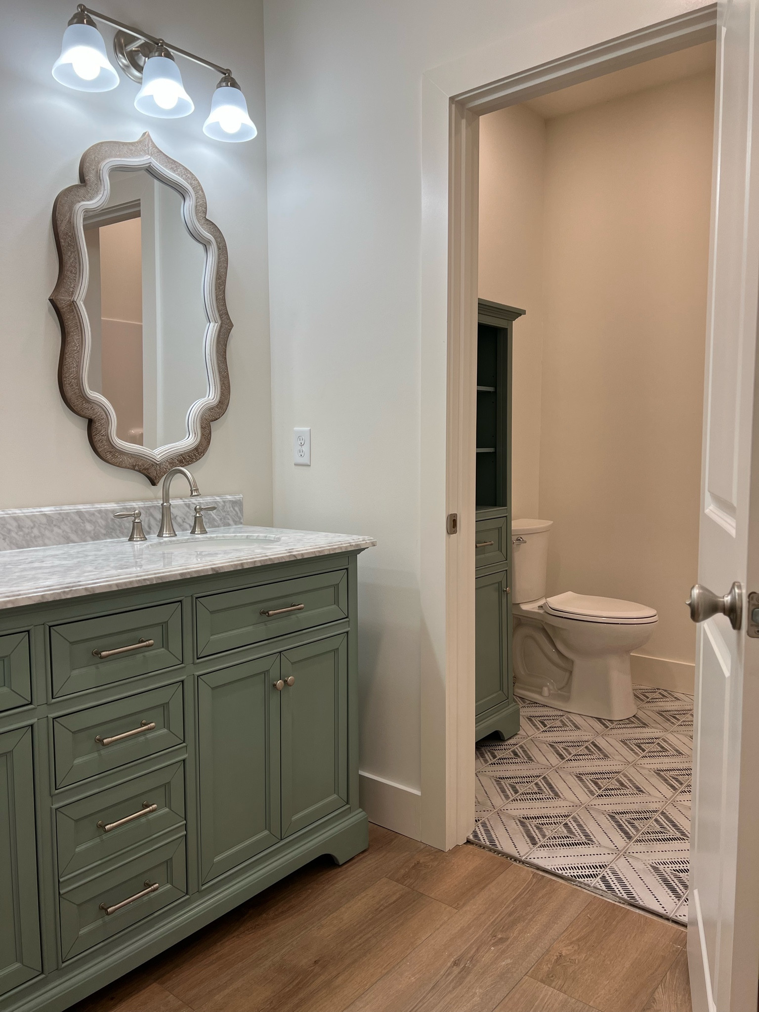 Here are the links to the kids’ bath furnishings from our #newhomeonoldpost project. The mirrors are Hobby Lobby and the floor tile is Floor & Decor. DM for more details!

#LTKstyletip #LTKFind #LTKhome