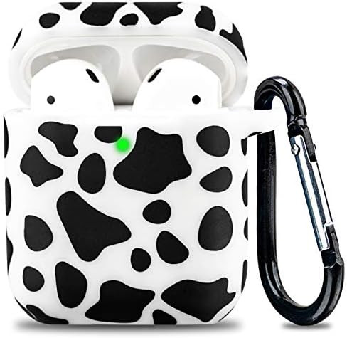 Rubber Airpod Case Soft Silicone Flexible Skin Cow Print LitoDream Airpods Case Cover for Apple AirP | Amazon (US)