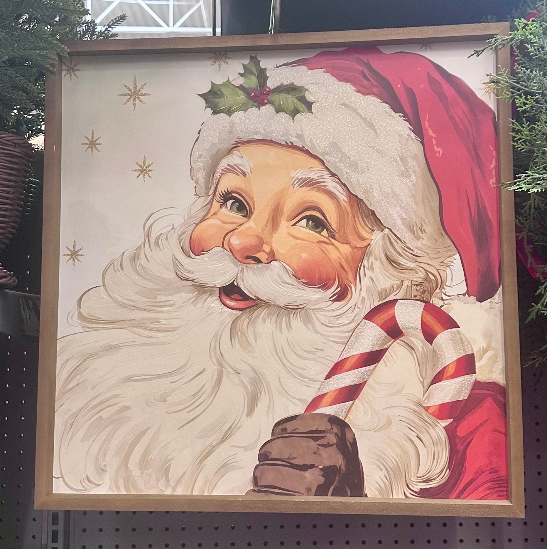 Stopped me in my tracks! Santa with Candy Cane Framed Christmas Wall Art 22" × 22" 

Christmas Decorations. Christmas Decor. Traditional Christmas. Walmart Christmas. Deck the Halls

#LTKSeasonal #LTKHome #LTKdayinmylife