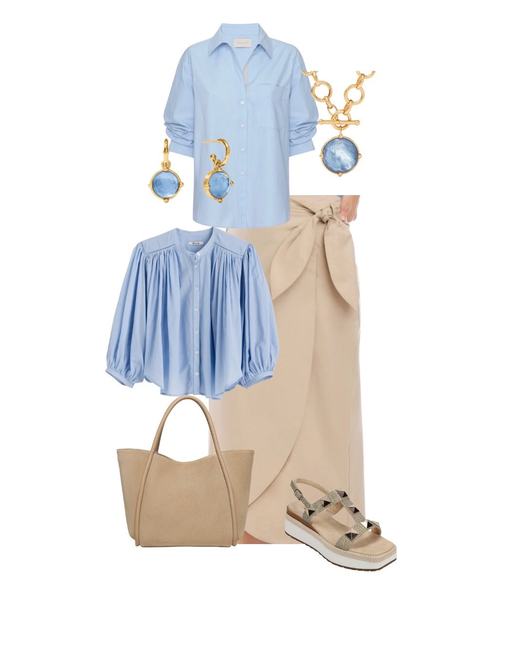 Khaki pairs so well with light blue.. a beautiful combination for spring and summer!

#LTKOver40 #LTKWorkwear #LTKSeasonal