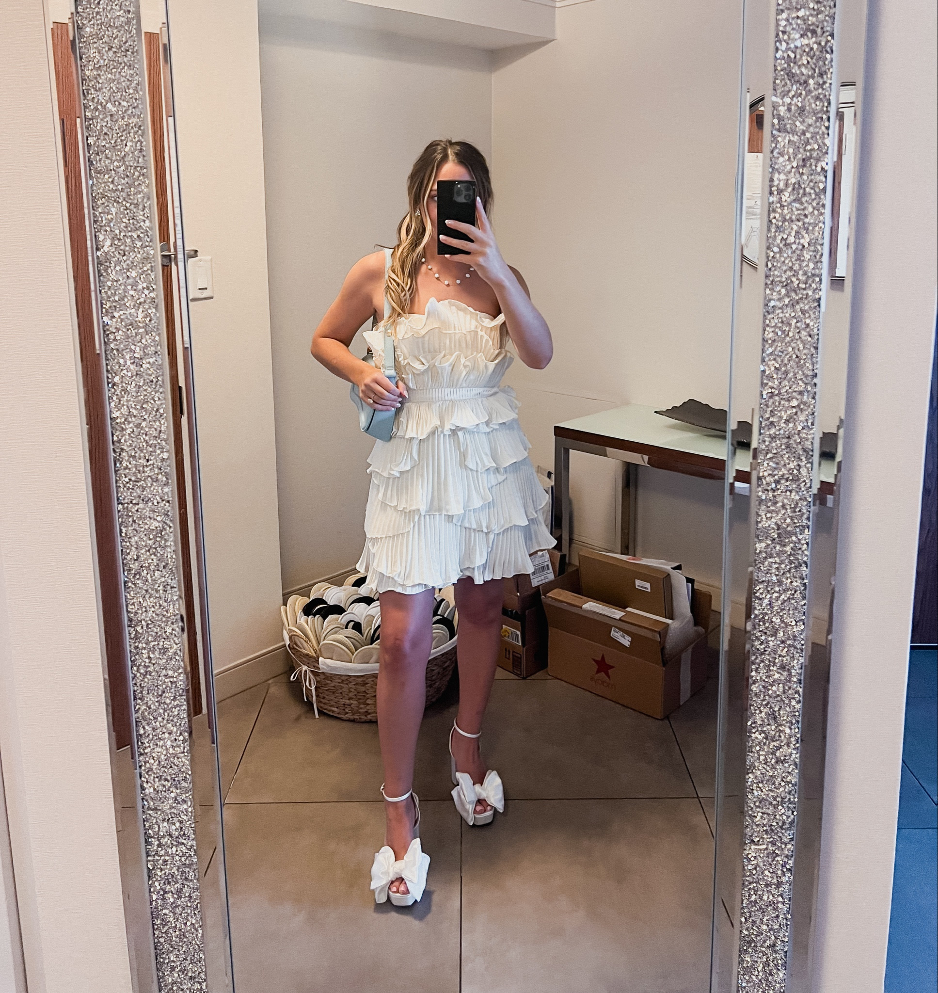 My rehearsal dinner outfit! This dress was from Anthropologie but it's completely out of stock! I linked other white options available. ALSO, these Steve Madden platform heels were PERFECT with this dress! They were TTS & comfortable. I wore them for many many hours 🫶🏼😅

#LTKShoeCrush #LTKStyleTip #LTKWedding