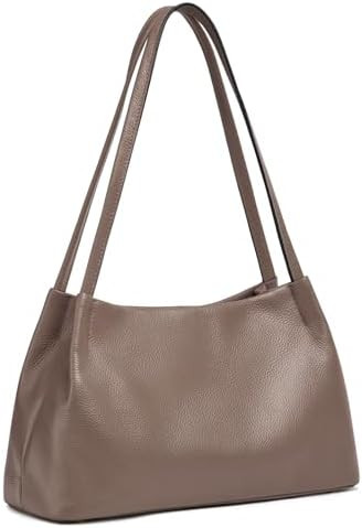 Kattee Leather Purses and Handbags for Women, Soft Genuine Leather Shoulder Hobo Bags with Top Ma... | Amazon (US)