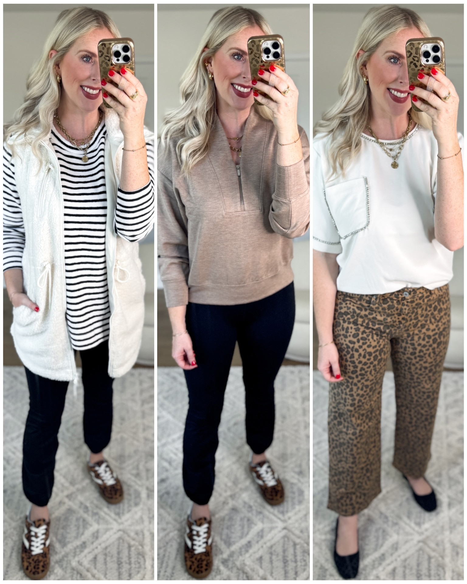 Daily try on, loft, aerie, American Eagle, leopard jeans, casual style

#LTKStyleTip #LTKSaleAlert #LTKFindsUnder50