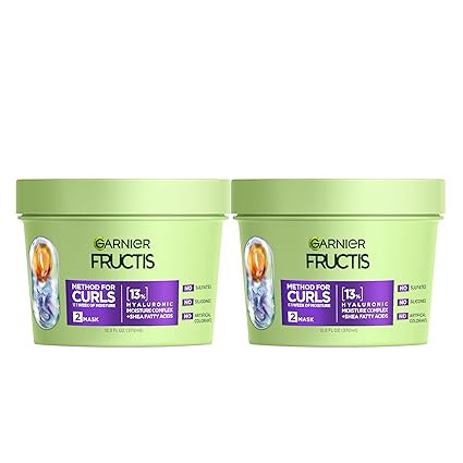 Garnier Fructis Method for Curls Moisture Filling Hair Mask for Curly Hair with up to 13% Hyaluro... | Amazon (US)