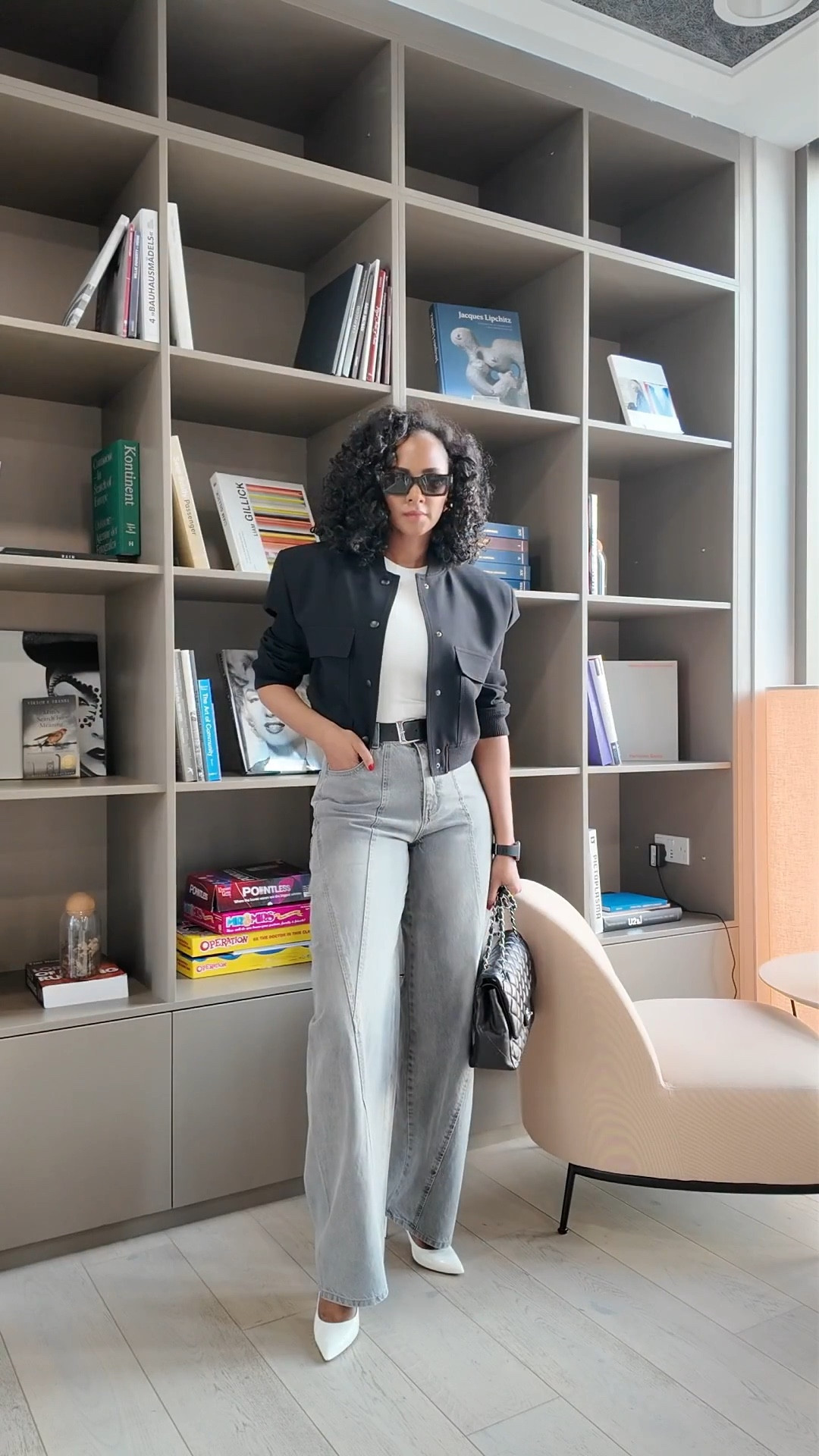 How to style grey jeans (so they don't look basic) 💫
Styling tip: Pair neutral denim with an oversized bomber for that model-off-duty look 📝

Found these perfect grey jeans  (worth every penny) bomber is giving everything 🤍

Pro tip: Size up in the bomber for that intentionally oversized look you're seeing everywhere rn

#LTKgrwm #LTKautumn #LTKstyletip