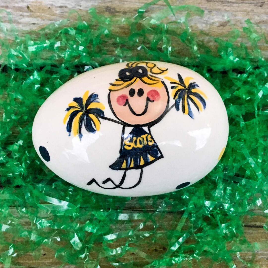 Cheer Activity Egg - Personalized Ceramic Easter Eggs - Etsy | Etsy (US)