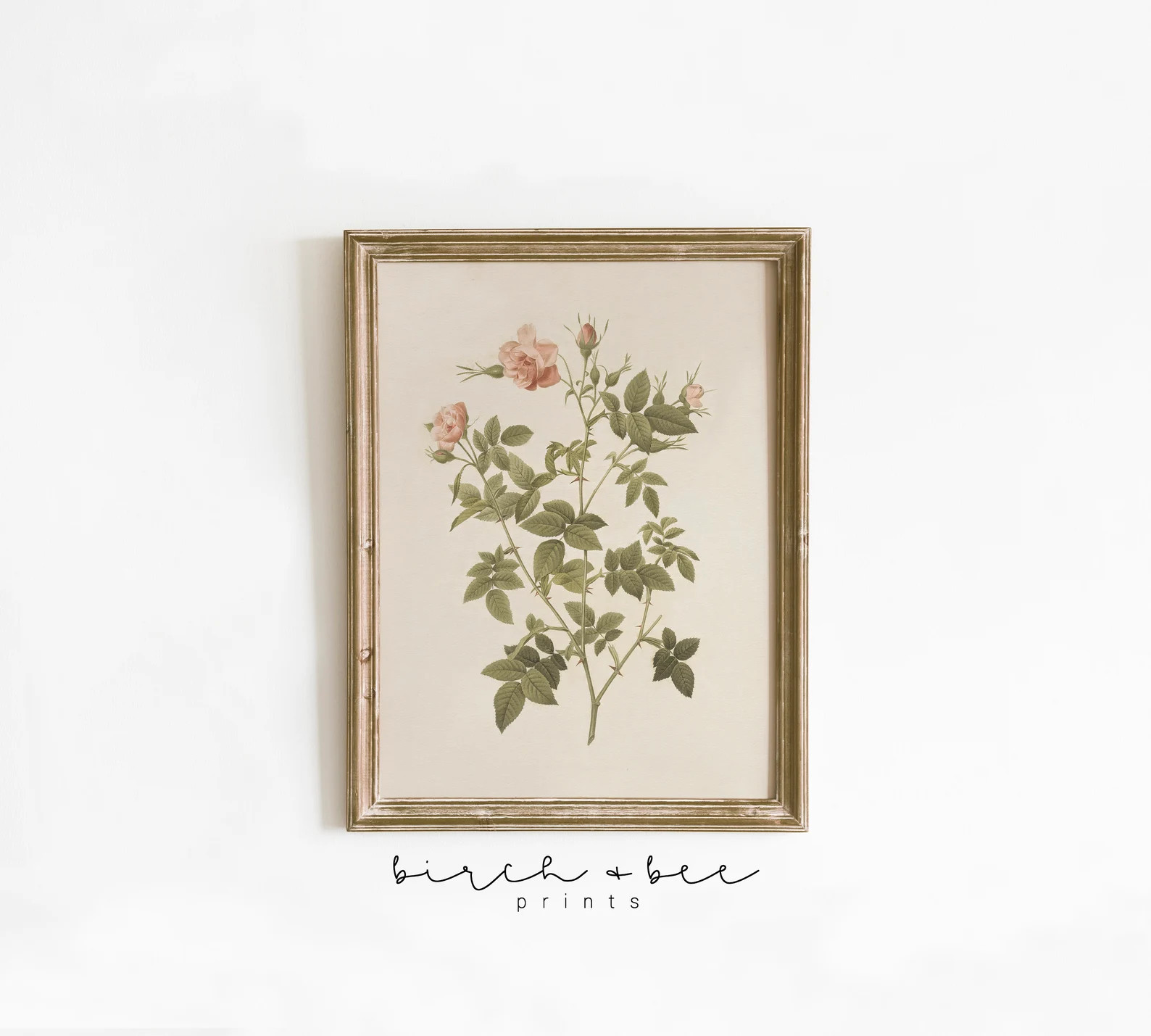 Vintage Floral Print Minimalistic Botanical Wall Art Farmhouse Printable 58 - Etsy | Etsy (US)