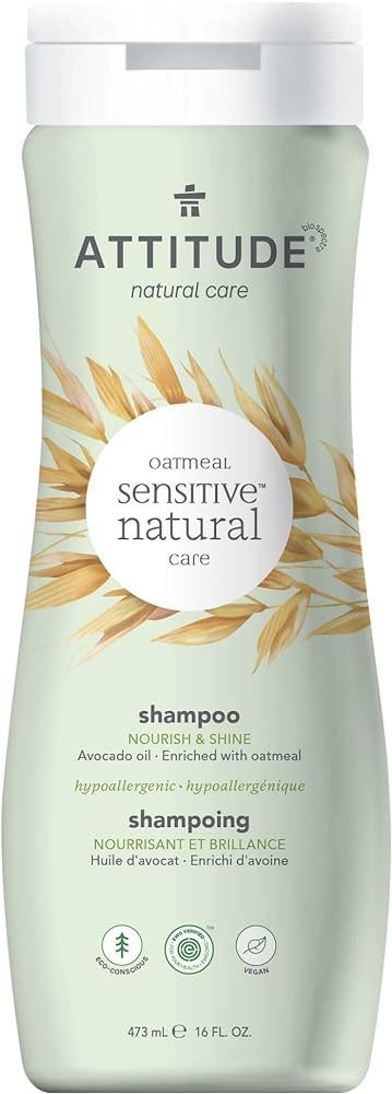 ATTITUDE Nourishing Hair Shampoo for Sensitive Skin, EWG Verified Plant & Mineral-Based Ingredien... | Amazon (US)