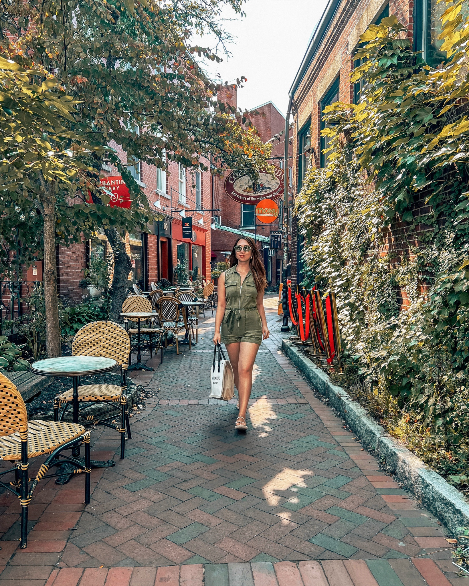 Sunglasses: Miu Miu
Romper: Bella Dahl
Sandals: Ancient Greek Sandals
Tote: Saint Laurent

New England Style, New England Fashion, Coastal Fashion, Coastal Style

#LTKSeasonal #LTKTravel