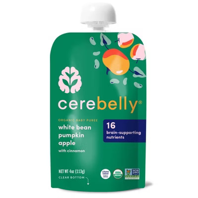 Cerebelly Organic White Bean, Pumpkin and Apple Baby Food Pouch - 4oz | Target
