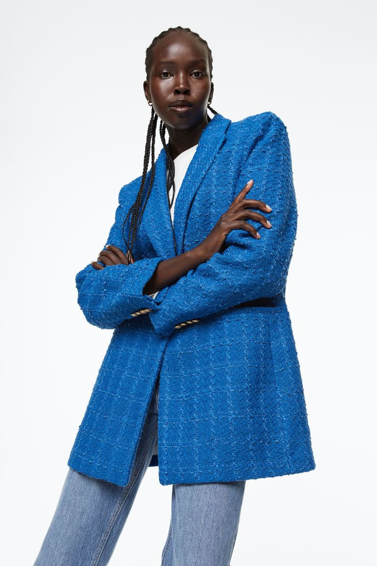 Structuurgeweven blazer | H&M (DE, AT, CH, NL, FI)