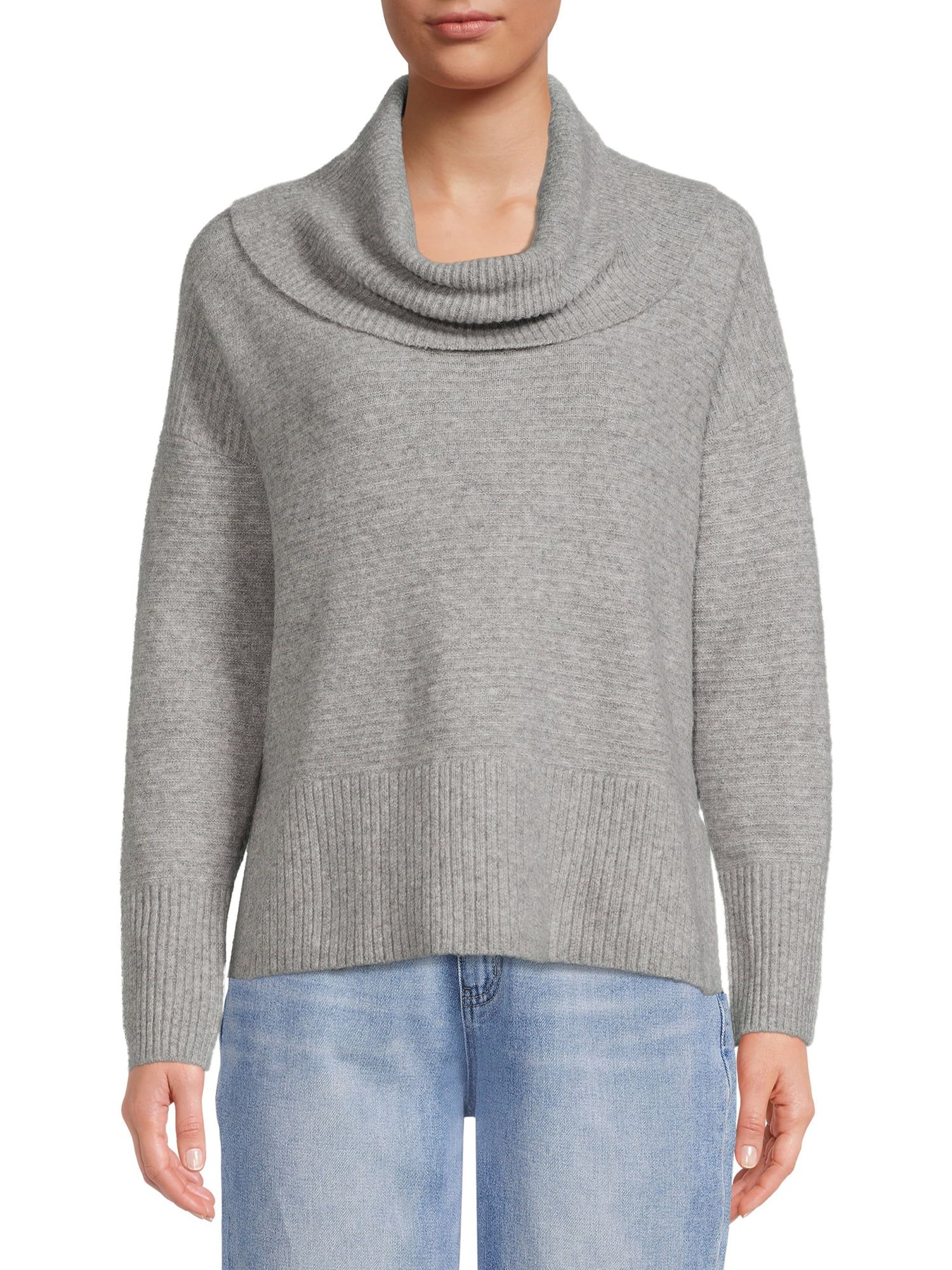 Time and Tru Women’s Cowl Neck Sweater | Walmart (US)