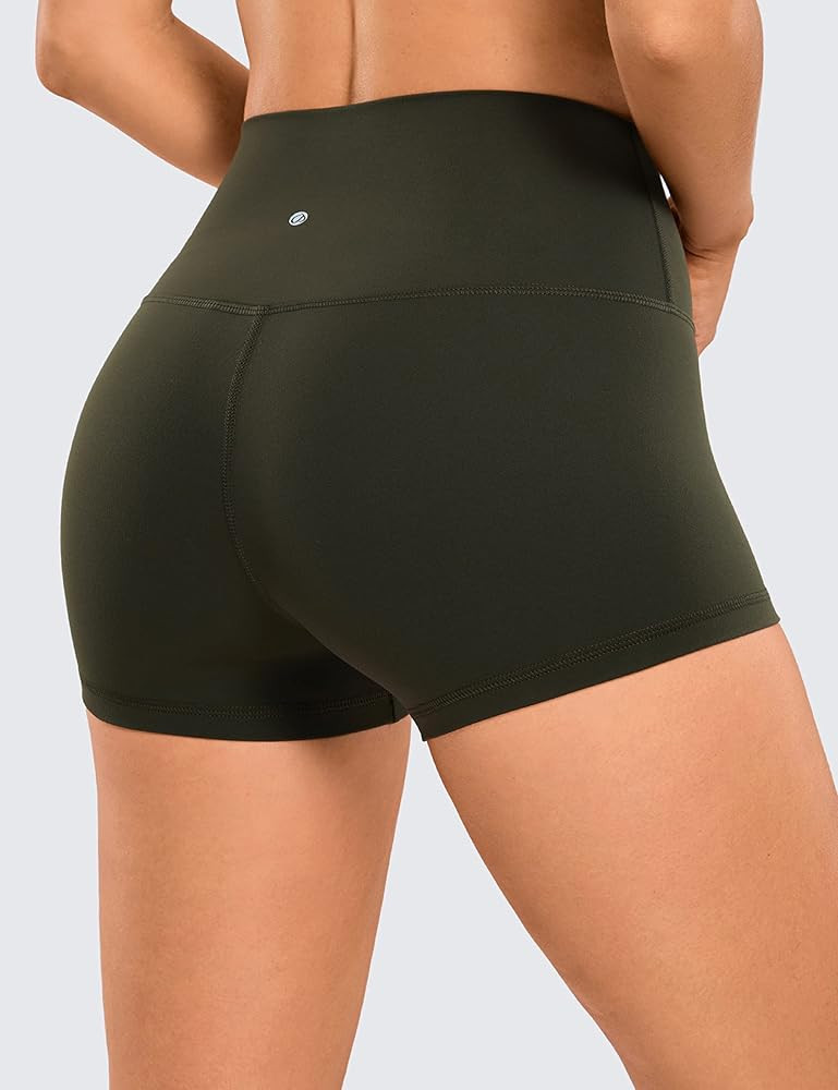 CRZ YOGA Womens Butterluxe Biker Shorts 2.5'' / 4'' / 6'' / 8'' - High Waisted Booty Workout Voll... | Amazon (US)