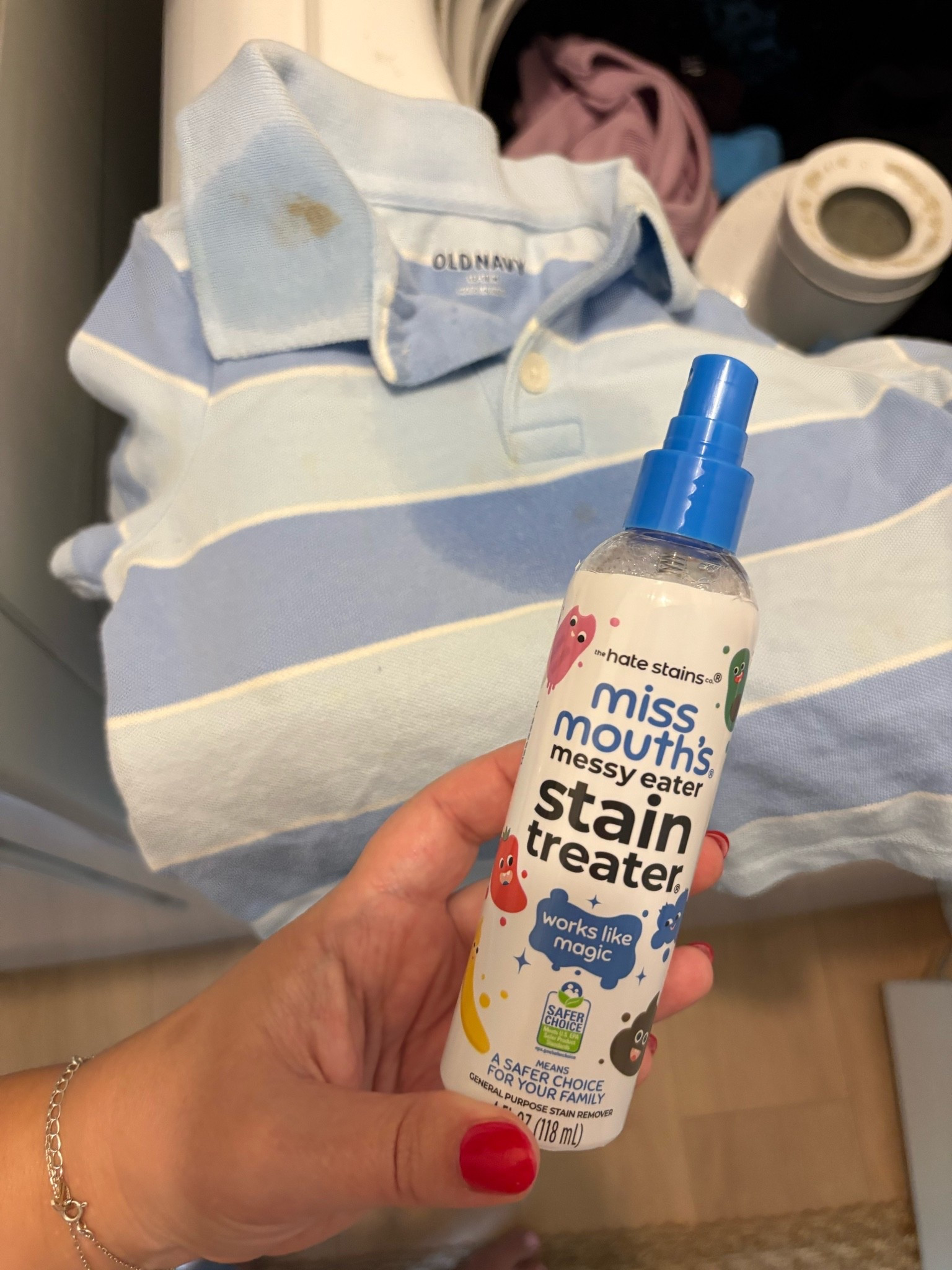 This product is magic! My son is such a messy eater and refuses to wear bibs so this is my last resort and it actually works wonders on the toughest stains. You have to see for yourself 🫧

#LTKmomlife #LTKHome #LTKdayinmylife