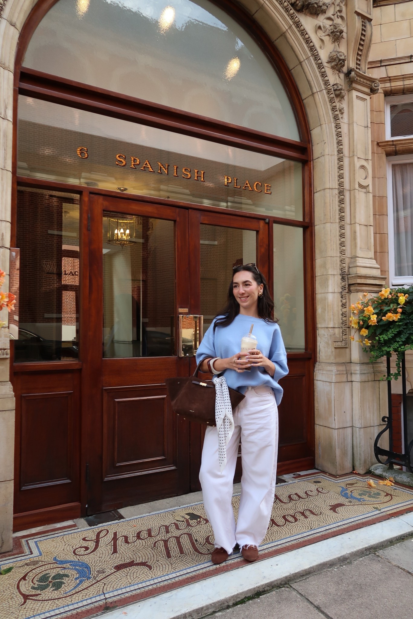 Autumn outfit, zara jumper, wool jumper, blue and brown, barrel leg jeans, demellier bag

#LTKautumn #LTKuk #LTKpetite