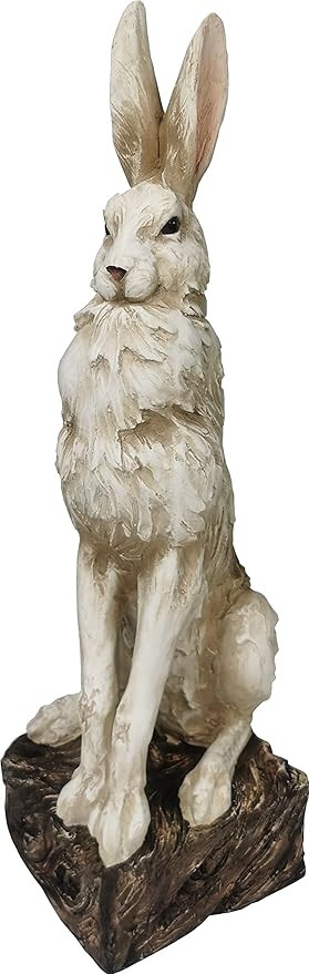 Large Size Noble Sitting Rabbit Bunny Realistic Rabbit Happy Easter Bunny Magnesium Oxide Stone S... | Amazon (US)