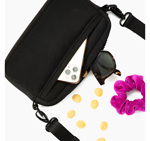 Lucy & Co. The Midnight Black Crossbody Treat Bag for Dogs, Small/Medium | Petco | Petco