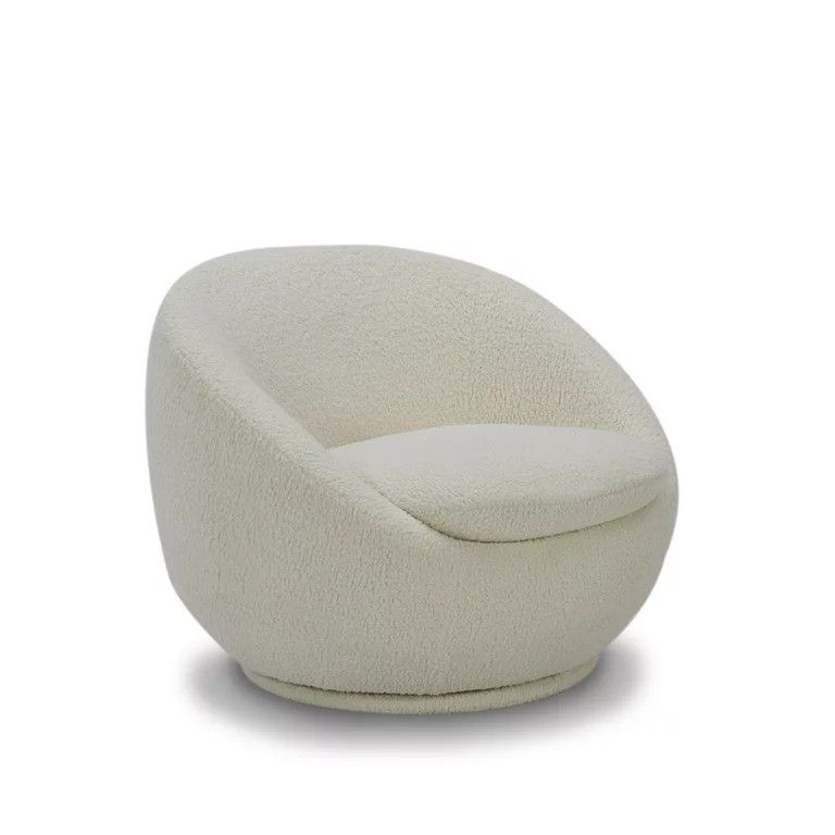 Better Homes and Gardens Mira Swivel Chair, Cream | Walmart (US)