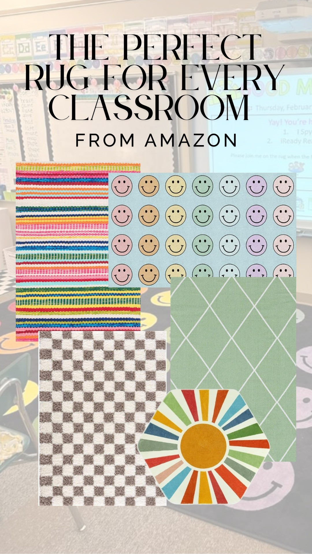 Classroom Rug | Classroom Decoration | Classroom Set Up | Teacher | Elementary Classroom | Colorful Classroom | Neutral Classroom |

#LTKHome #LTKKids #LTKFamily