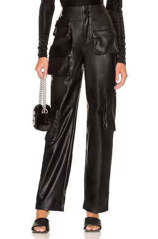 AFRM Sigmund Vegan Leather Pant in Black from Revolve.com | Revolve Clothing (Global)