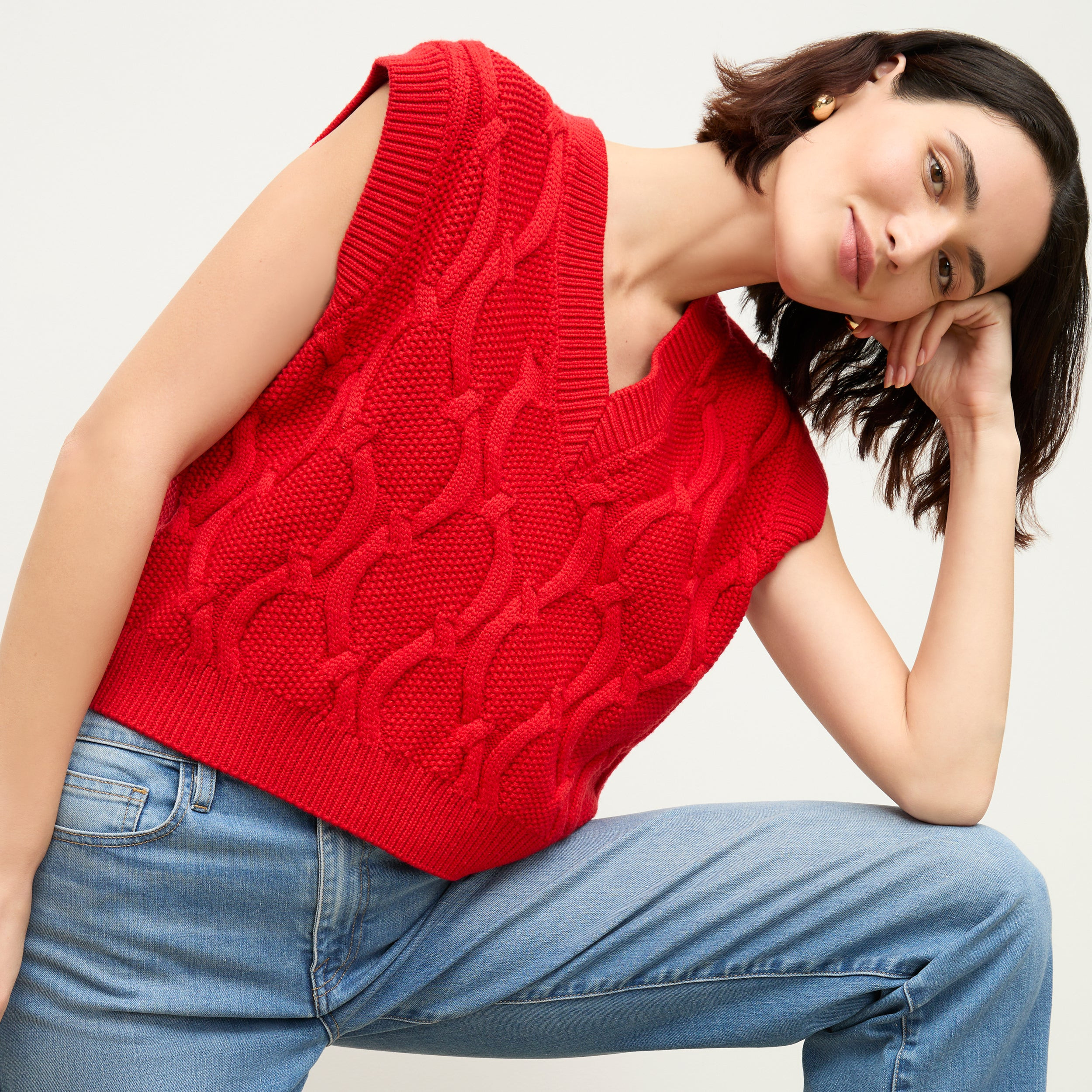 The Eloise Vest - Cable Knit | MM LaFleur