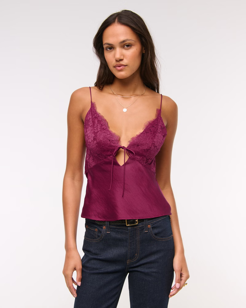 The A&F Bella Tie-Front Cami | Abercrombie & Fitch (US)