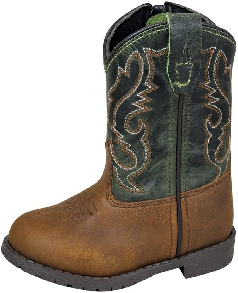 Smoky Mountain Boots | Hopalong Series | Toddler Western Boot | U-Toe | Genuine Leather | TPR Sol... | Amazon (US)