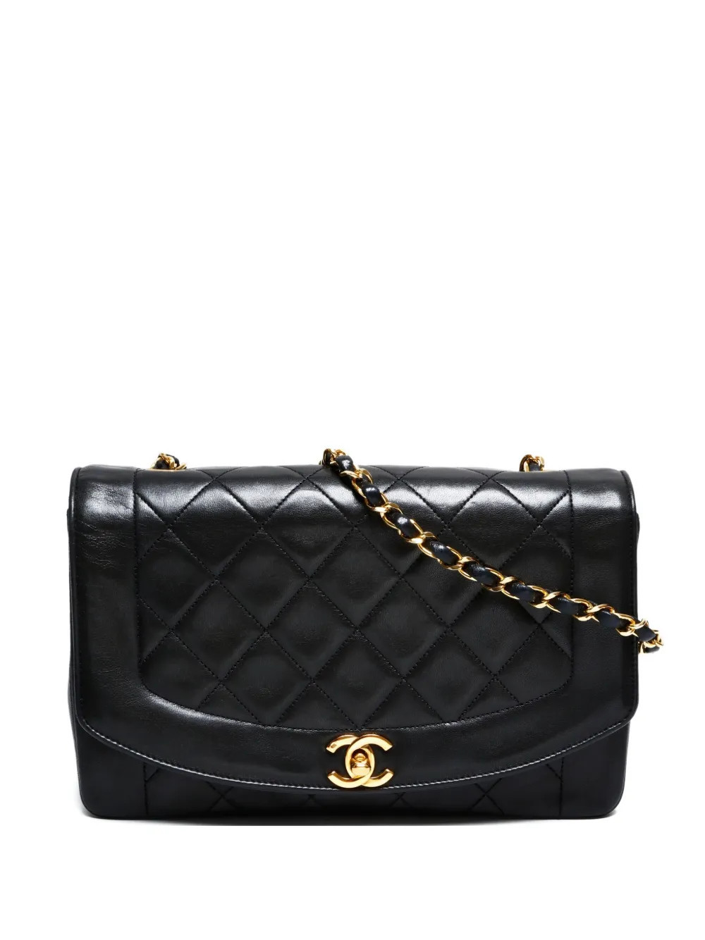 CHANEL Pre-Owned 1989-1991 Diana 25 shoulder bag - Black | Farfetch Global