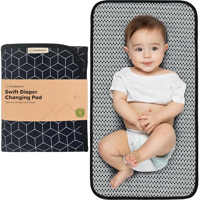KeaBabies Portable Diaper Changing Pad, Easy Wipe Clean - Foldable Waterproof Baby Changing Mat f... | Amazon (US)