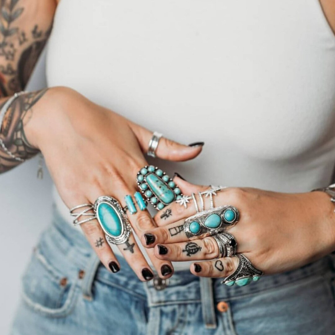 Santa Fe Turquoise Ring - Etsy | Etsy (US)