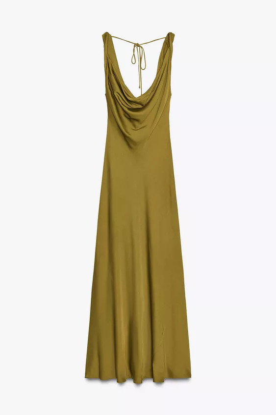 ZW COLLECTION SATIN LONG DRESS | Zara US