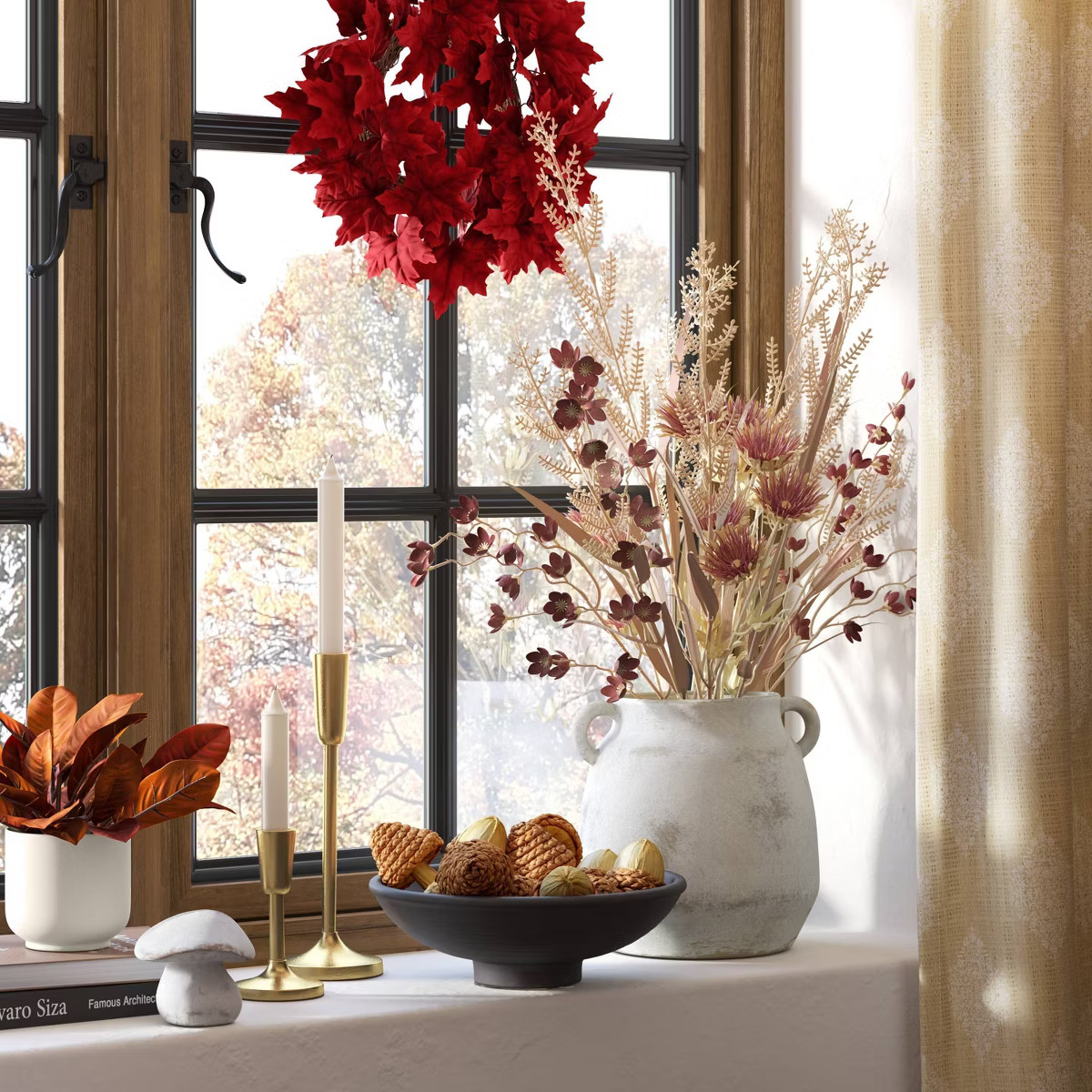 Fall Floral Branch - Threshold™ | Target